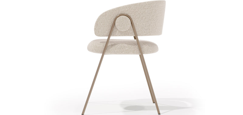 Chaise de salle à manger - Revêtue de tissu - Roaw