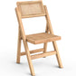 Folding Wooden Rattan Dining Chair - Umbra