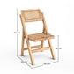 Folding Wooden Rattan Dining Chair - Umbra