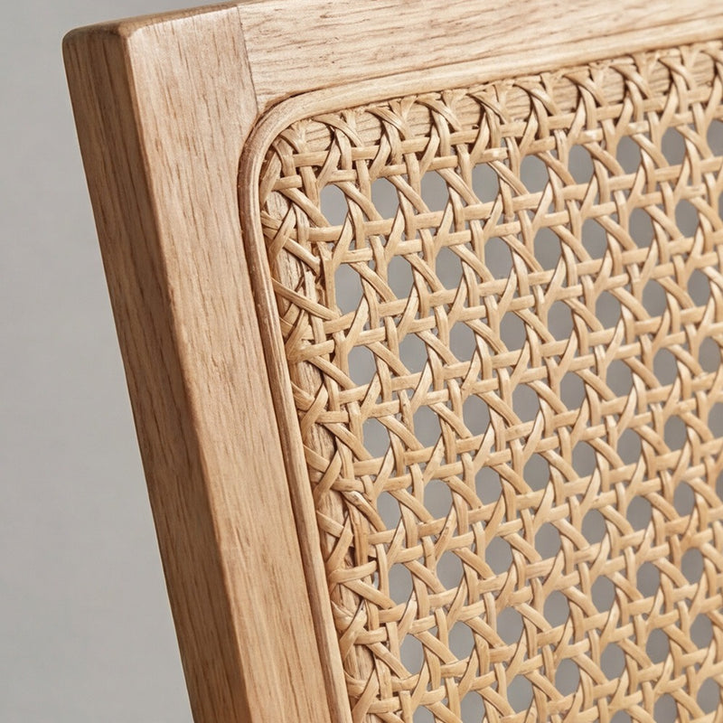 Dining Chair in Cane Rattan - with Armrests - Kane