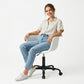 Office Chair with Armrests - Desk Chair with Wheels - Weston Black Frame