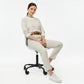 Office Chair with Wheels - Swivel Desk Chair - Tulip Black Frame - gallery 3