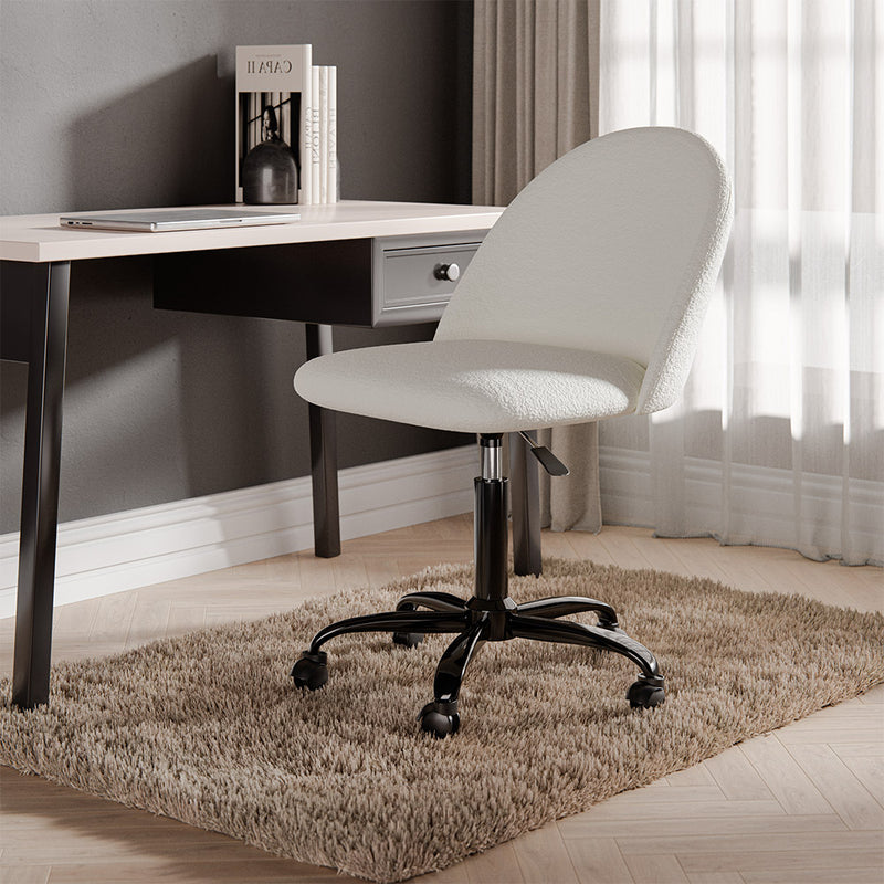 Upholstered Office Chair - Bouclé - Evelyne