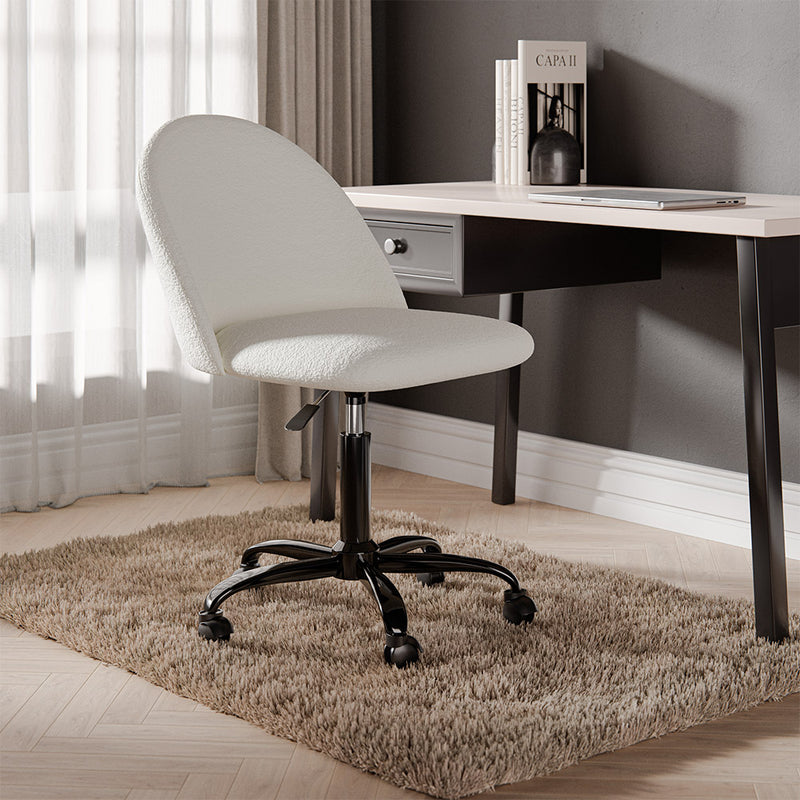 Upholstered Office Chair - Bouclé - Evelyne