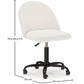 Upholstered Office Chair - Bouclé - Evelyne