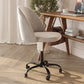 Upholstered Office Chair - Velvet - Evelyne