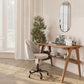 Upholstered Office Chair - Velvet - Evelyne