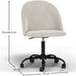 Upholstered Office Chair - Velvet - Evelyne
