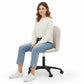 Upholstered Office Chair - Velvet - Evelyne
