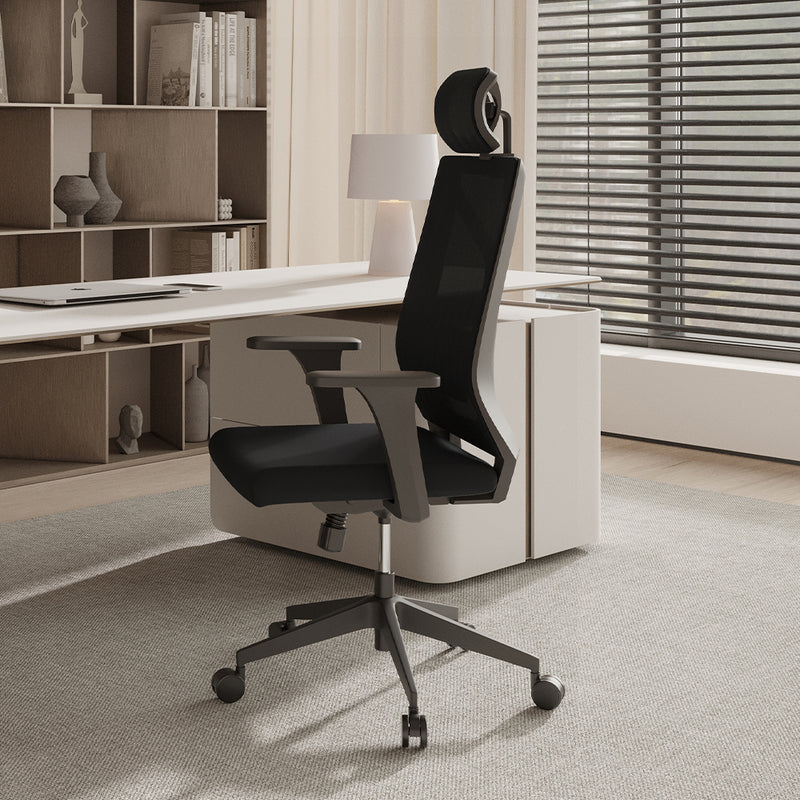 Ergonomic Office Chair with Wheels and Armrests - Pebbles