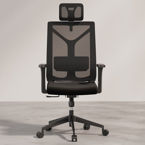 Chaise de bureau ergonomique avec roulettes et accoudoirs - Pebbles