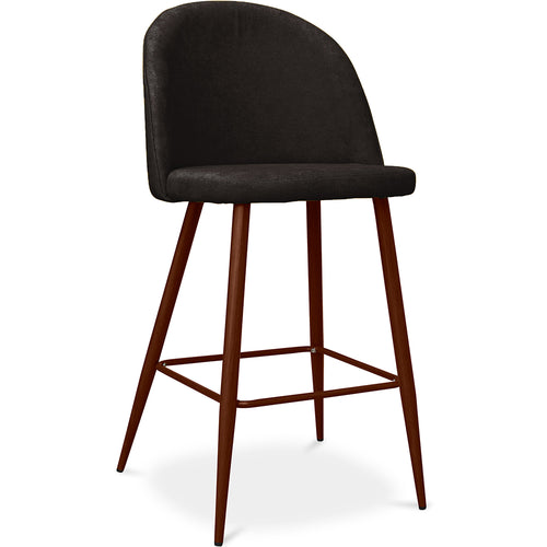 Fabric Upholstered Stool - Scandinavian Design - 66cm- Evelyne