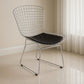 Dining Chair in Steel – Grid Design with Cushion – Lived - gallery 2