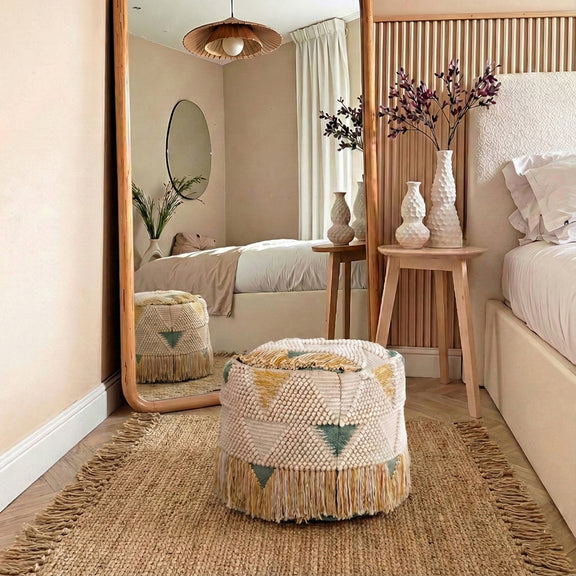 Boho Bali Style Pouffe Seat - Jacqueline - gallery 4