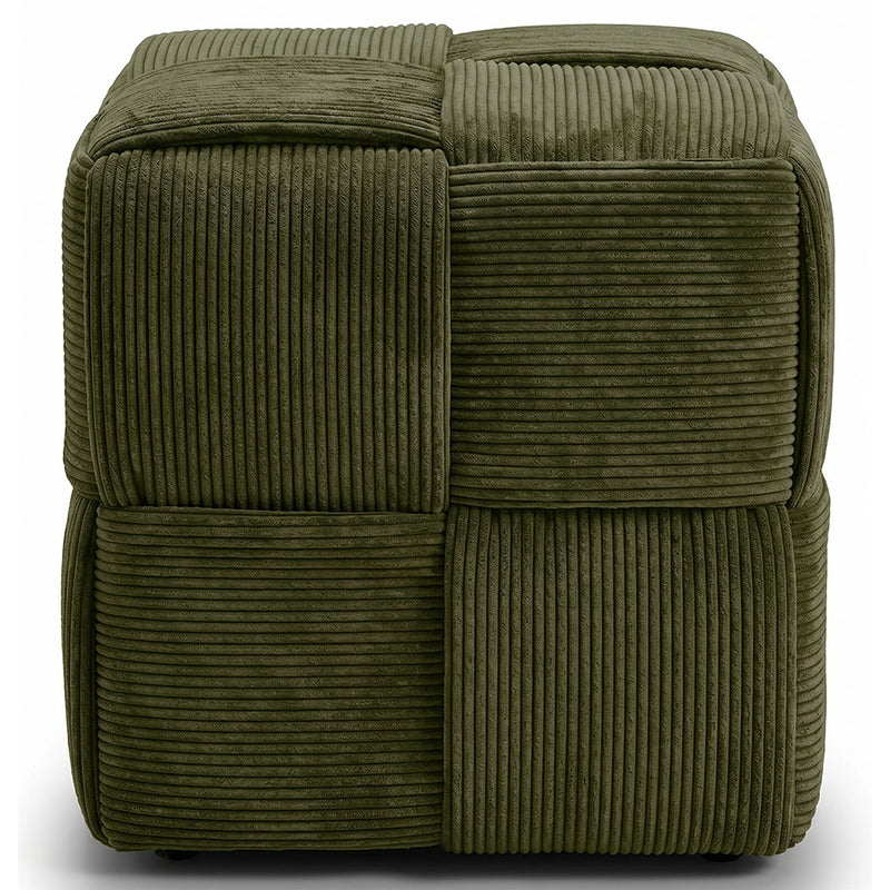 Square Corduroy Pouf – Modern & Elegant Design – Cub