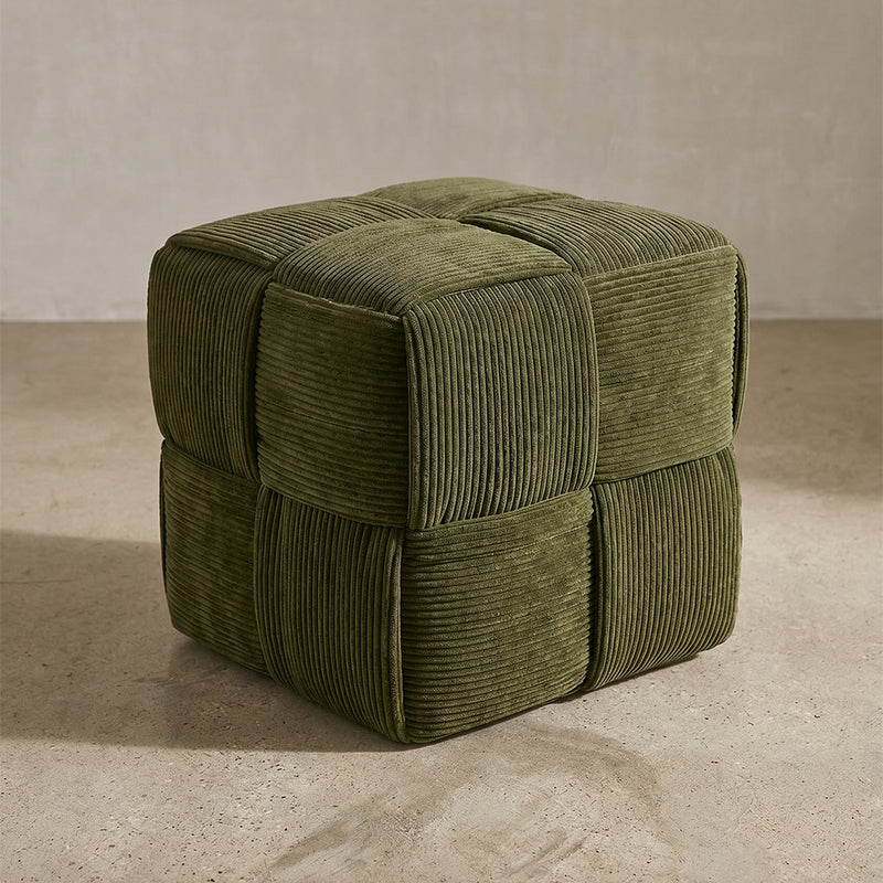 Square Corduroy Pouf – Modern & Elegant Design – Cub