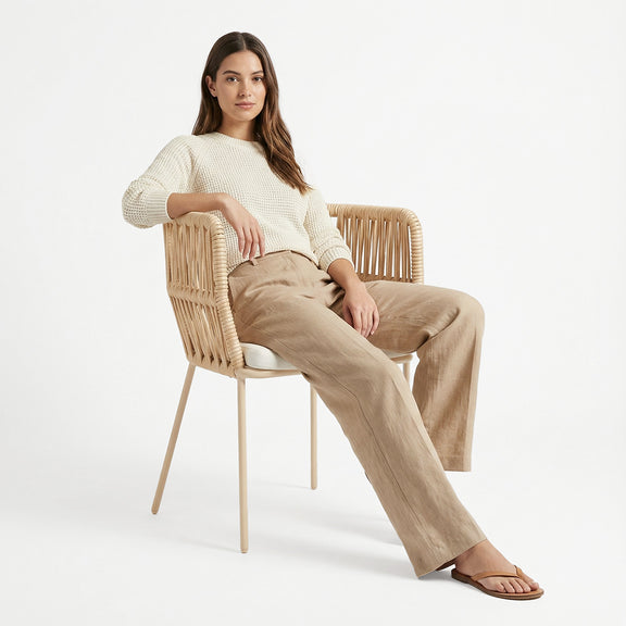 Beige Outdoor Chair - Rope - Ress - gallery 3