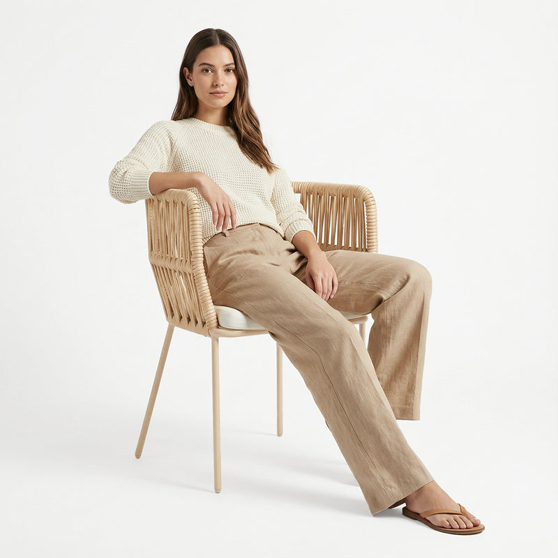 Beige Outdoor Chair - Rope - Ress - gallery 3