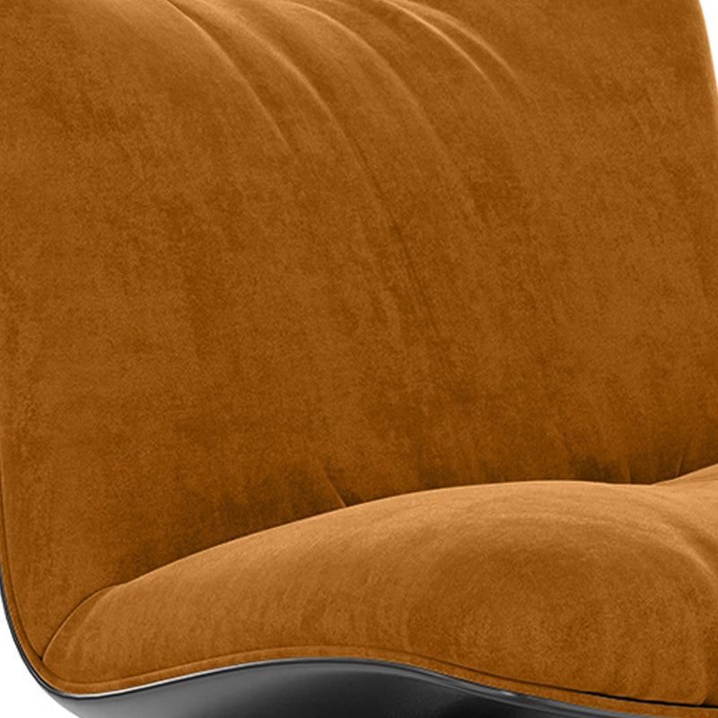 Upholstered Curved Design Contemporary Style Armchair - Tulipe