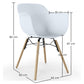 Dining Chair - Scandinavian Design - Wooden Legs - Pack of 2 - Nordika