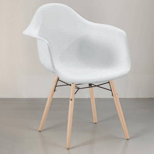 Dining Chair Scandinavian Design - Wooden Legs - Nordika - gallery 2