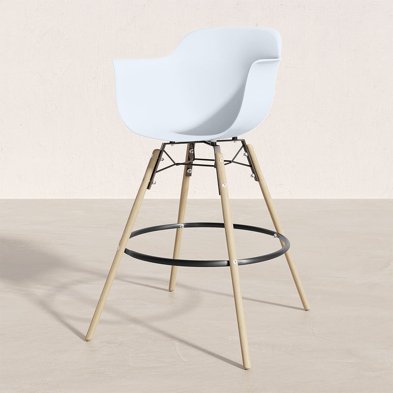 Bar Stool - Scandinavian Design - Wooden Legs - Nordika