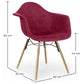 Velvet Dining Chair - Scandinavian Design and Wooden Legs - Nordika