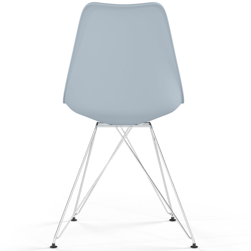 Dining Chair with Cushion - Scandinavian Design and Metal Legs - Skögur