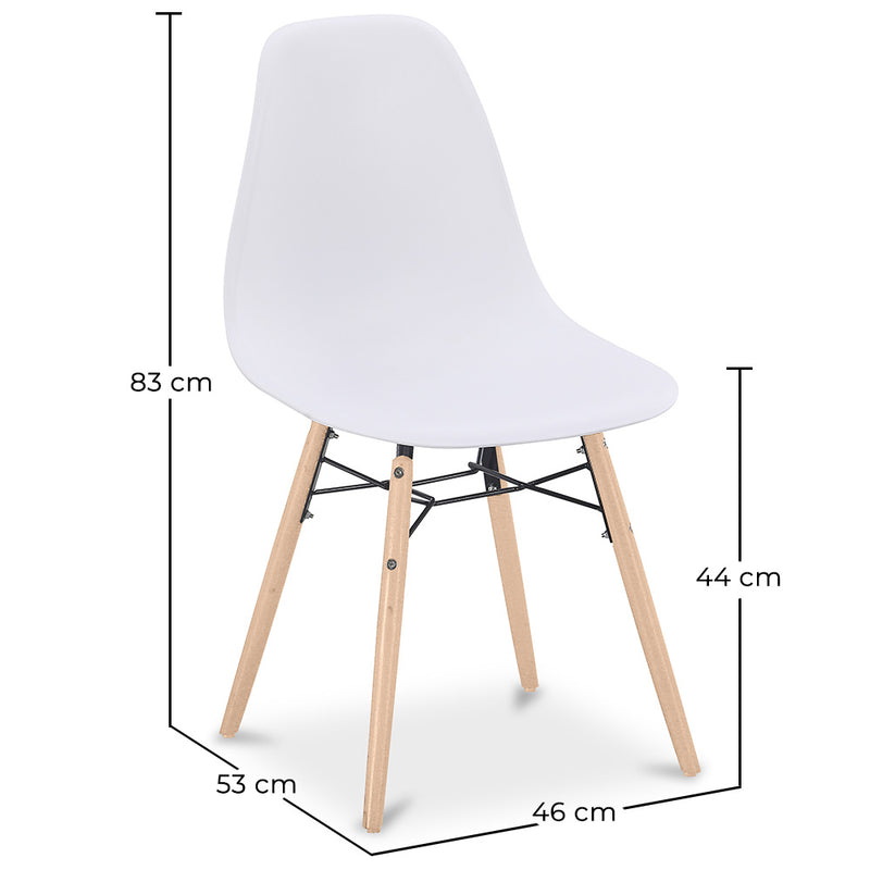 Dining Chair - Scandinavian Design - Wooden Legs - Skögur