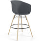 Bar Stool - Scandinavian Design - Natural Wood Legs - Melania