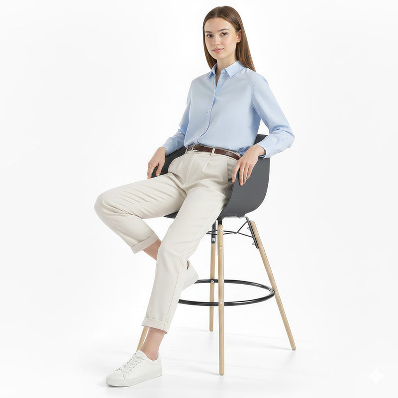 Bar Stool - Scandinavian Design - Natural Wood Legs - Melania