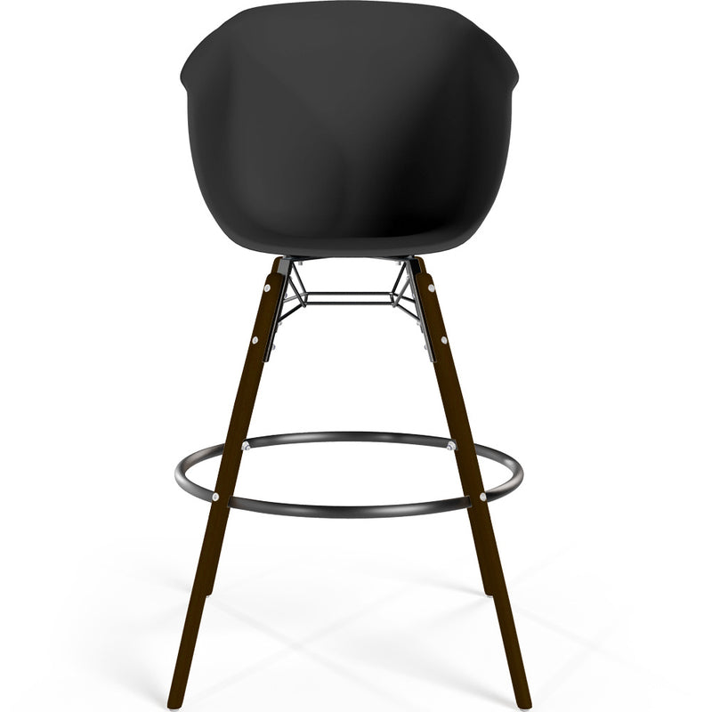 Bar Stool - Scandinavian Design - Dark Wood Legs - Pirela