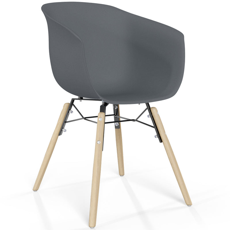 Dining Chair - Scandinavian Design - Natural Wood Legs - Polin