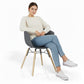 Dining Chair - Scandinavian Design - Natural Wood Legs - Polin