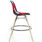 Bar Stool - Patchwork Upholstery - Scandinavian Design and Wooden Legs - Skögur - gallery 5