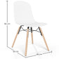 Dining chair with natural wood legs – Modern style and functionality - Broly