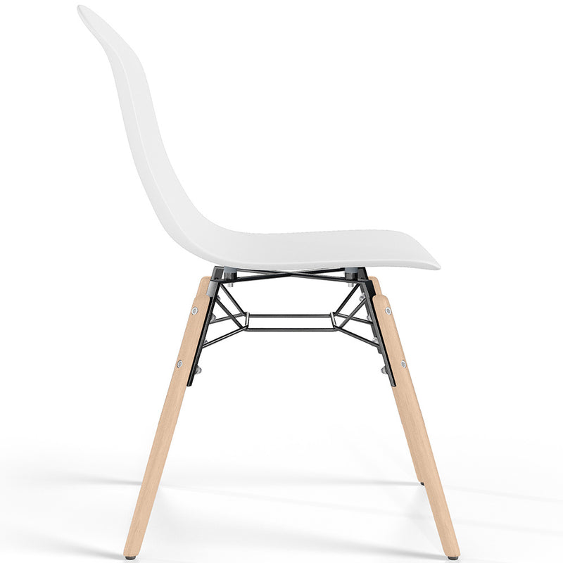 Dining chair with natural wood legs – Modern style and functionality - Broly