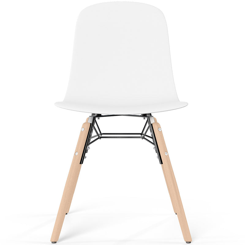 Dining chair with natural wood legs – Modern style and functionality - Broly