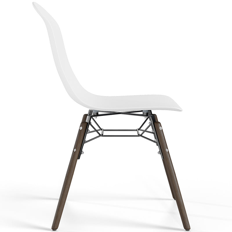Dining chair with dark wood legs – Modern style and functionality - Broly