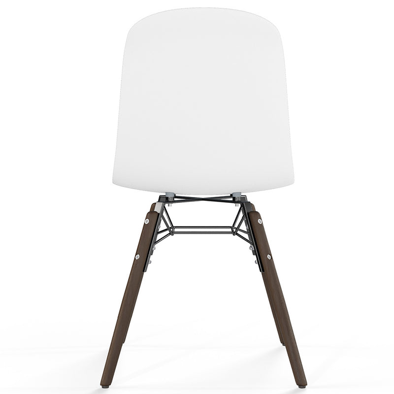 Dining chair with dark wood legs – Modern style and functionality - Broly