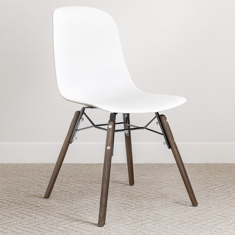 Dining chair with dark wood legs – Modern style and functionality - Broly