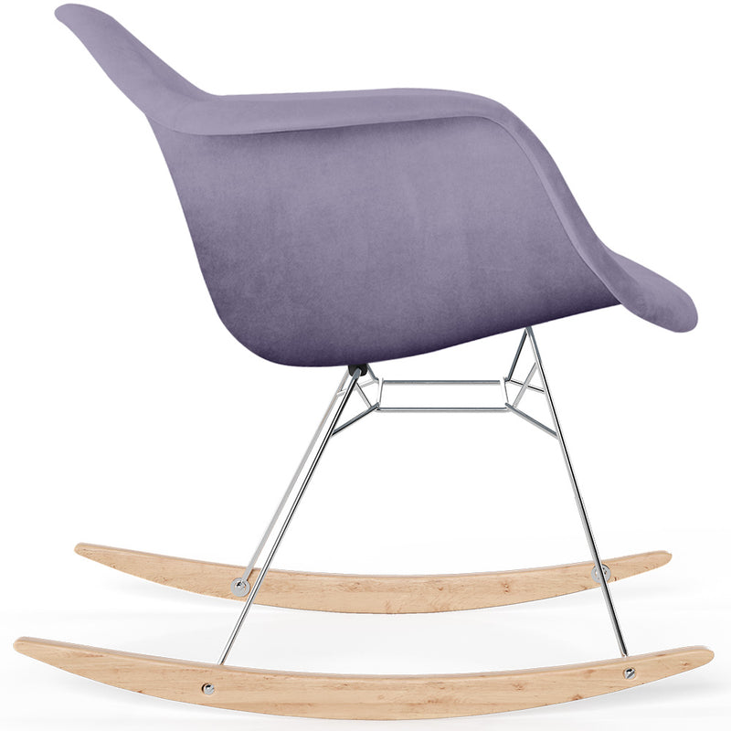 Rocking Chair Modern Fabric Upholstered – Nordic Style - Nordika