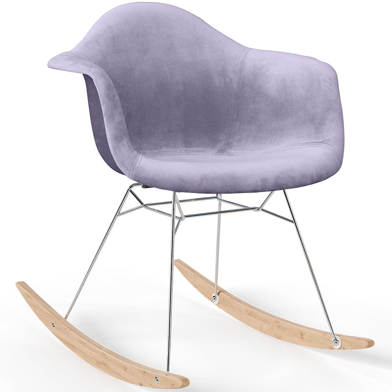 Rocking Chair Modern Fabric Upholstered – Nordic Style - Nordika
