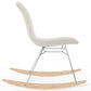 Rocking Chair  Minimalist Bouclé – Nordic Style with Wood and Steel Base - Skögur