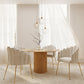 Dining Chair Shell Glam design in Velvet - Golden Legs - Shell - gallery 5