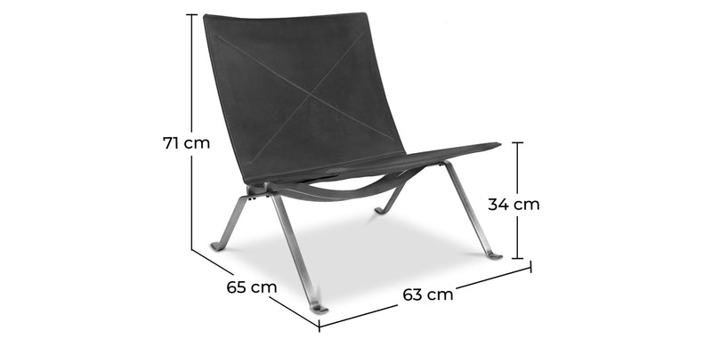 Poltrona relax - Sedia di design - Pelle - Buyo
