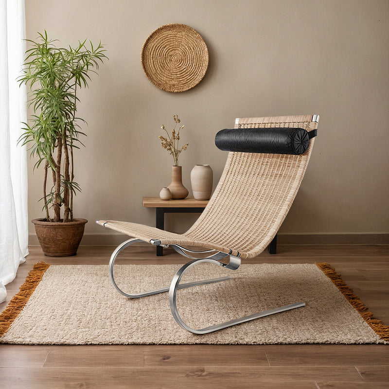 Fauteuil en rotin - Chaise longue bohème de style balinais - Reed