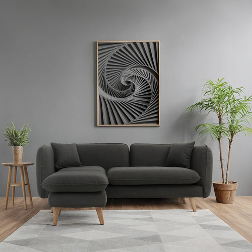 Corner Sofa Reversible 3 Seater with Left or Right Chaise Lounge - Vriga - gallery 2