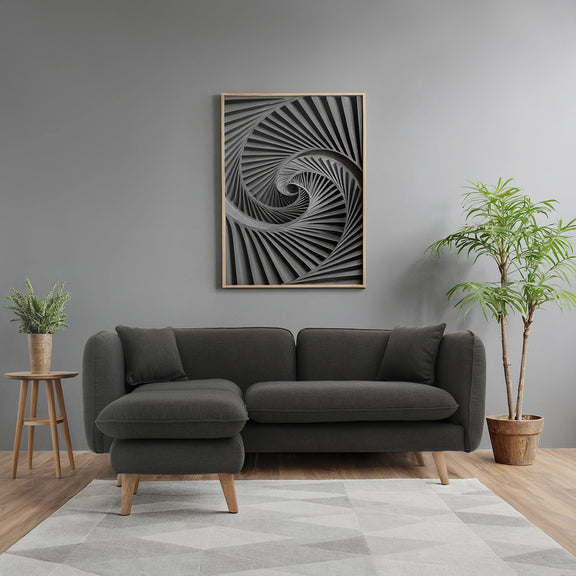 Corner Sofa Reversible 3 Seater with Left or Right Chaise Lounge - Vriga - gallery 2