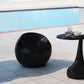 Modern Ball Chair With Contemporary ABS Design Glossy Round Seat For Home And Office Circle